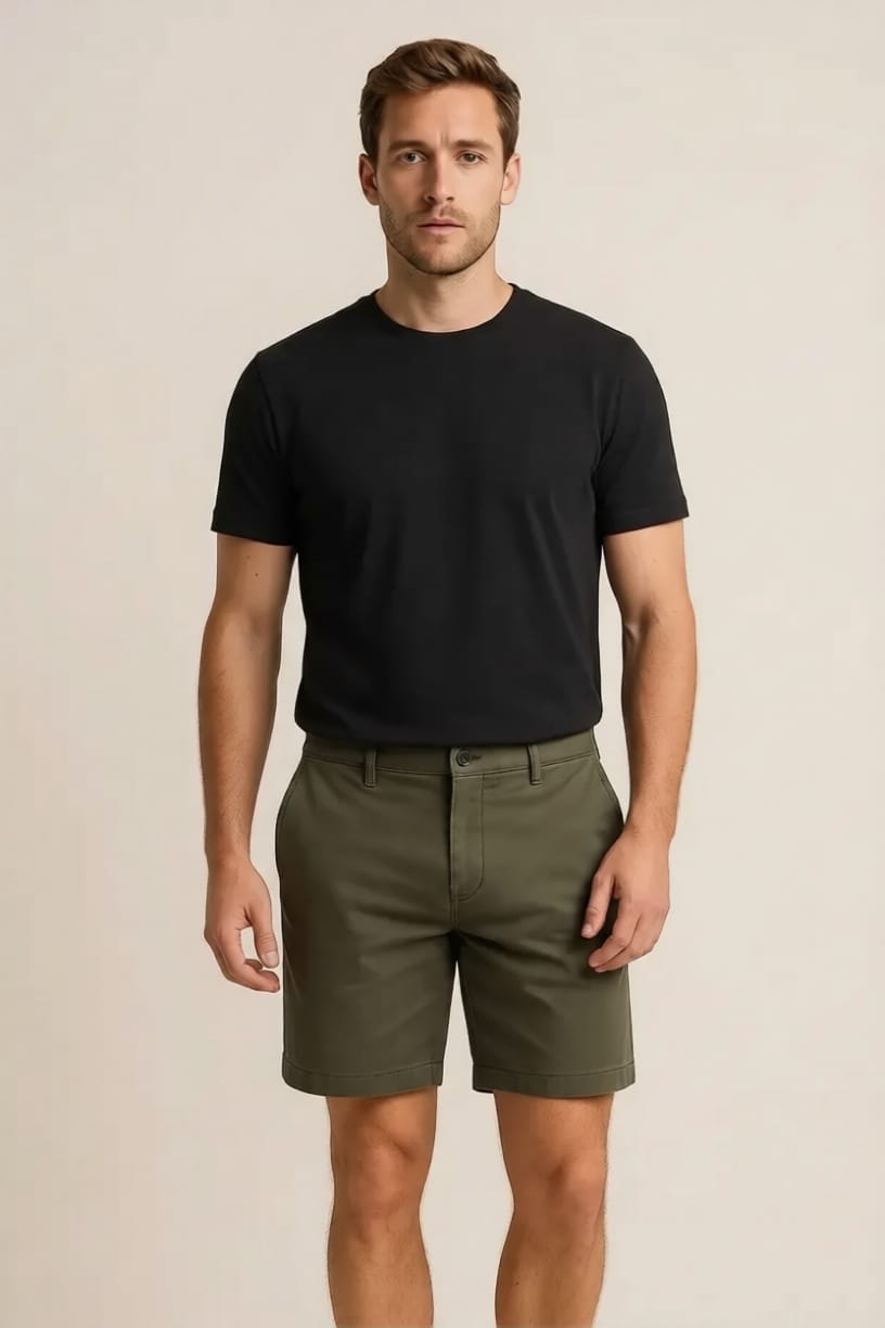 Men's Classic Black Regular Fit Cotton T-Shirt | Premium Round Neck Summer Tee