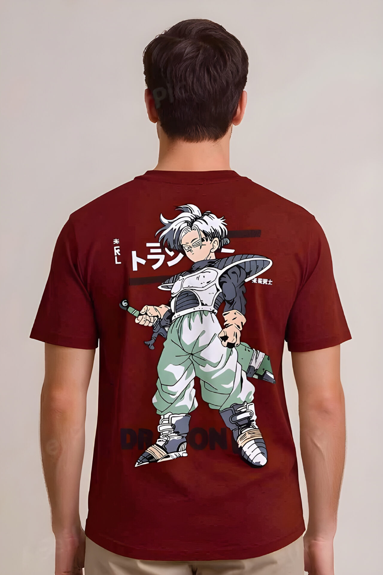 Maroon Anime Soul Premium Graphic T-Shirt - Luxury Streetwear Edition